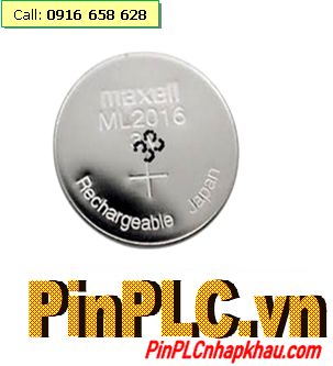 Maxell ML2016, Pin sạc 3v lithium Maxell ML2016 Made in Japan